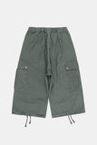 Positano wrinkle cargo capri pants