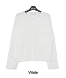 Parento cut-off knit cardigan