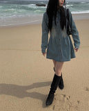 [A/M] Toby Denim Shirt Mini One Piece
