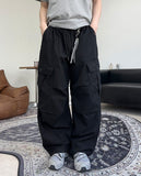 Rotten Pintuck Cargo Banding Pants