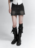 Side zipper mini skirt