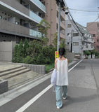 Fuwa Wash Denim Wide Pants
