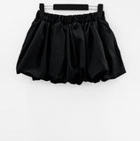 Relaxed balloon miniskirt