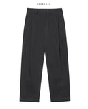 Ment One Tuck Cotton Wide Pants