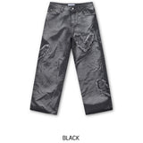 Heart Patch Washing Denim Pants