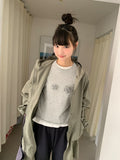 Reget Hood Long Bomber Jacket