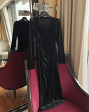 Older Cubic Bolero Velvet Long One Piece