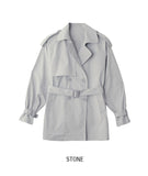 Mir Epaulet Half Trench Jacket