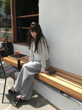 Weu Linen Rib Knit Cardigan