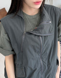 Perido zipper nylon vest