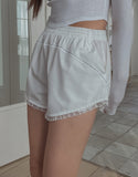 lace stitch shorts