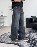 Rat Domingo Curved Denim Pants