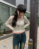 Ruffie Bootcut Seawashing Denim Pants
