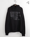 Recording Y2K Lettering Boxy Long Sleeve Hood T-Shirt