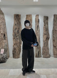 Unisex Alpaca Oversized Knitwear Bucket Hat