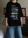 Vintage Lettering Hip-hop Tee