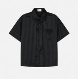 Argent Silk ST Tie Short Sleeve Shirt