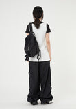 Trudy pintuck balloon wide shirring cargo pants