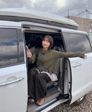 Kunie Stripe Frill Cardigan