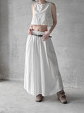 Cloud Nylon Crop Blouse