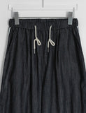 Harmons Track Raw Denim Banding Wide Pants