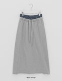 Wilke Cut Banding Long Skirt