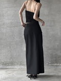 Layered Flat Long Skirt