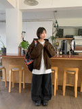 [unisex] Nehiko two-way work hood zip-up jumper