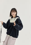 [BAONHAUS] Tomomb half zip-up color matching fleece hoodie