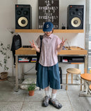 [unisex] Hotem Cool Banding Denim Bermuda Pants