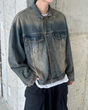 Worked denim jacket