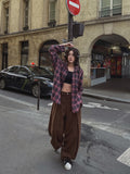 Solar loose fit hooded checkered shirt
