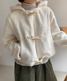 Porudi Fleece Duffel Crop Hood Jacket