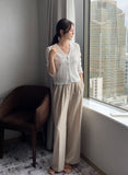 Kiet V-neck pendant knit cardigan