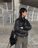 Karen Suede Gym Sack Backpack