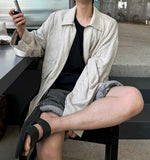 Linen bomber summer jacket