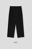 Fold Two Tuck Wide Slacks