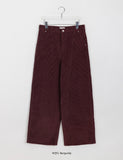 Neton corduroy wide pants