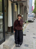 Tentin Adjust Raw Denim Wide Pants