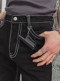 [LANARCH] Edged Stitch Bootcut Denim