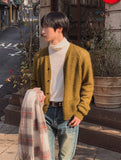 [LANARCH] Mohair Blend Crop Cardigan
