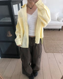 Hakyu Back Button Loose Fit Cotton Shirt