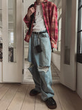Hippo Damage Wide Baggy Denim