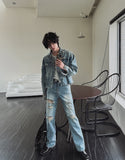 Savage damage flare bootcut pants