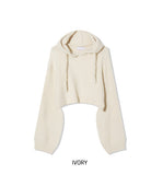 Fran Soft Wool Crop Knit Hoodie