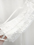 Goel Frill Belt Curved Cotton Pants