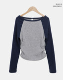 Been Color Matching Brushed Raglan T-shirt