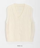 Seran Cable Knit Vest