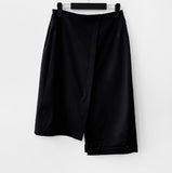 Raju unbalanced wool skirt