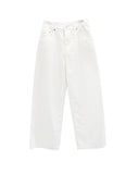 Poble Embroidered Patch Rivet Cotton Pants